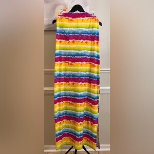 NWT: Rouge Collection Women’s Multicolor Strapless Maxi Dress! Size 1X.